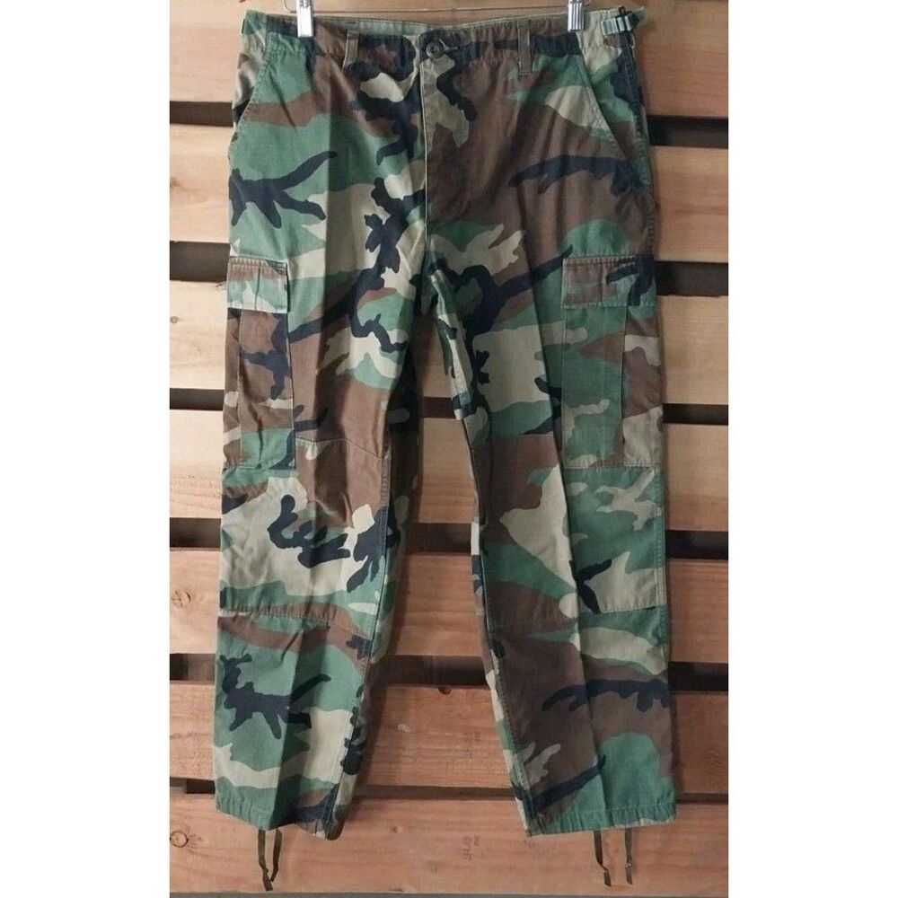 Vtg Propper Woodland Camouflage Combat Uniform Pants Size Medium-Short READ DESC